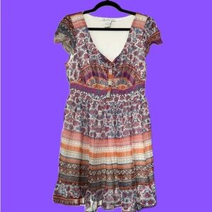 Vintage-Style Bogo Patchwork Maxi Dress